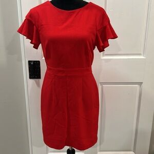 ❤️ASOS | Red Ruffle Short Sleeve Dress❤️